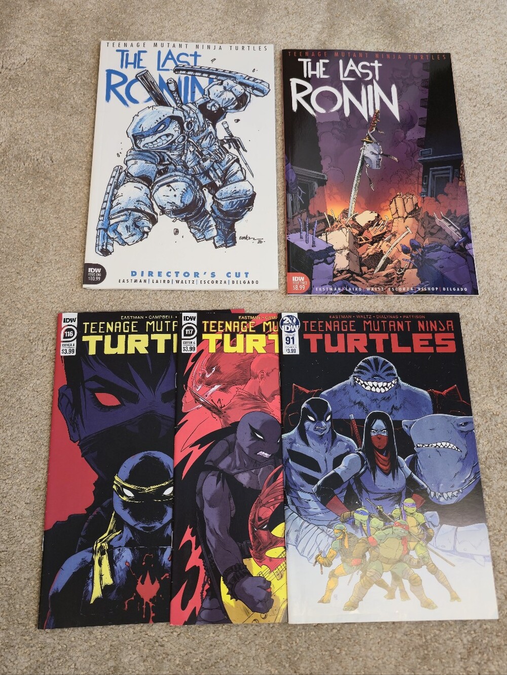 IDW The Last Ronin Comic Book Lot Director's Cut #1 3 First Printing Teenage
